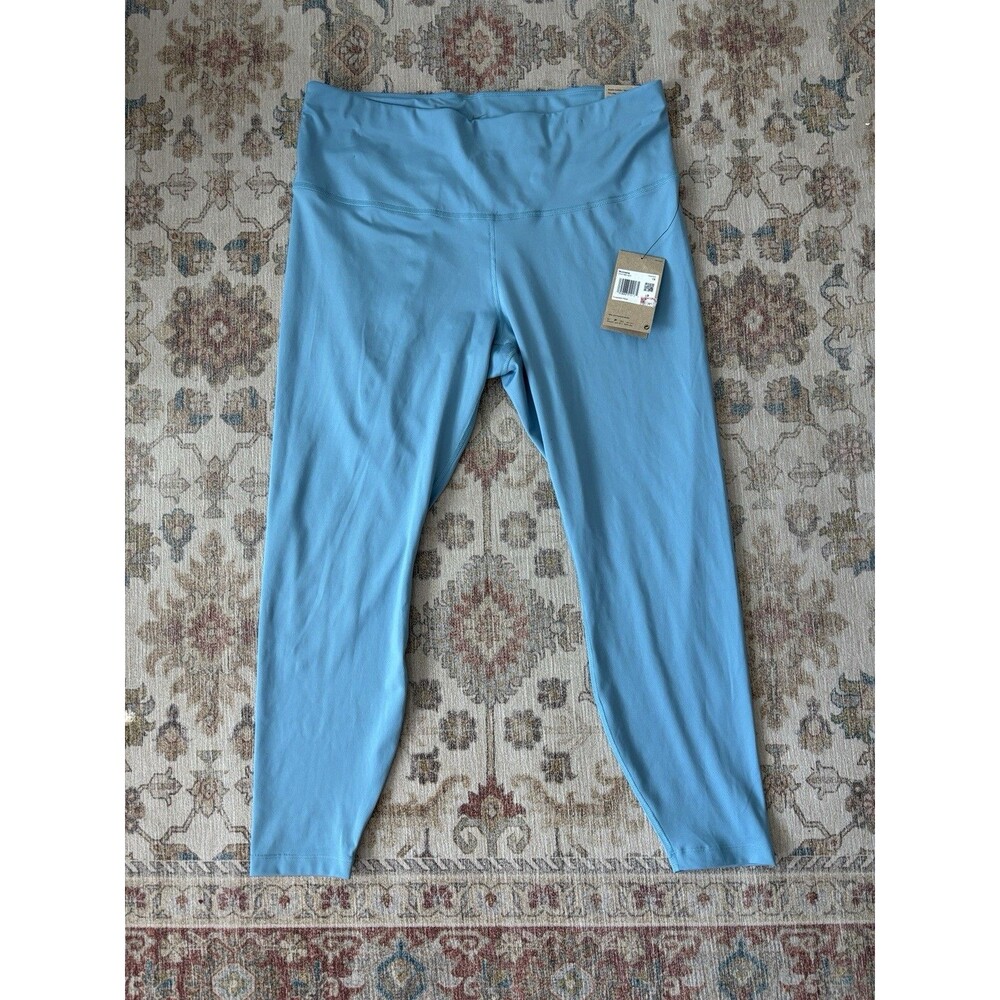 Nike Light Blue Plus Size 1X One Luxe Women's High-Rise 7/8 Leggings NWT